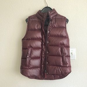 J.Crew shiny puffer vest, XS
